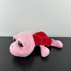 Russ Berrie Lil Peepers Squirtle Turtle 9” Pink Red Plush Stuffed Animal Peeper